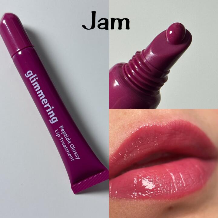Peptide glossy lip treatment