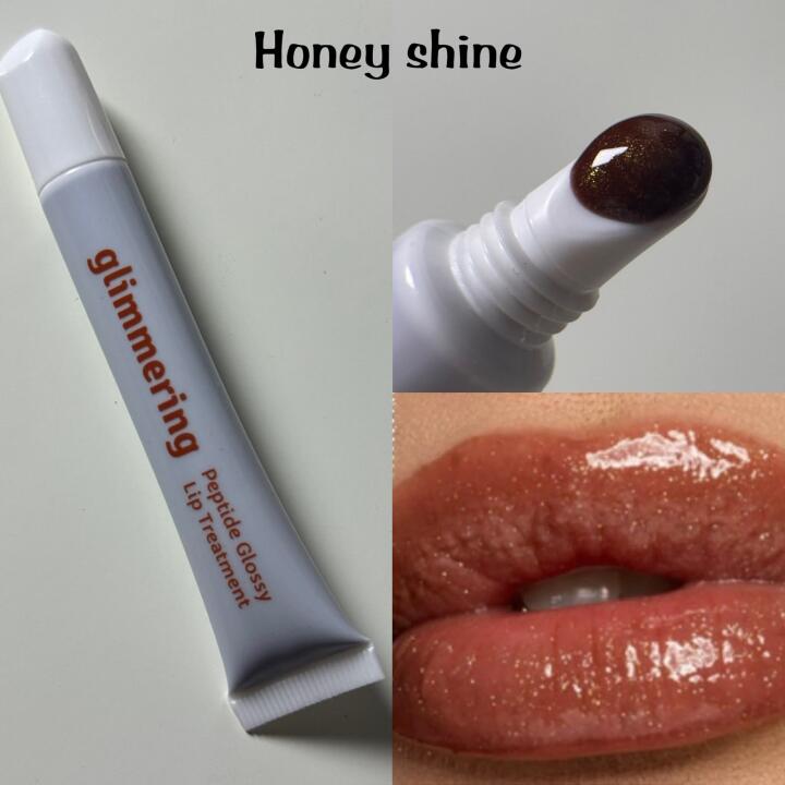 Peptide glossy lip treatment